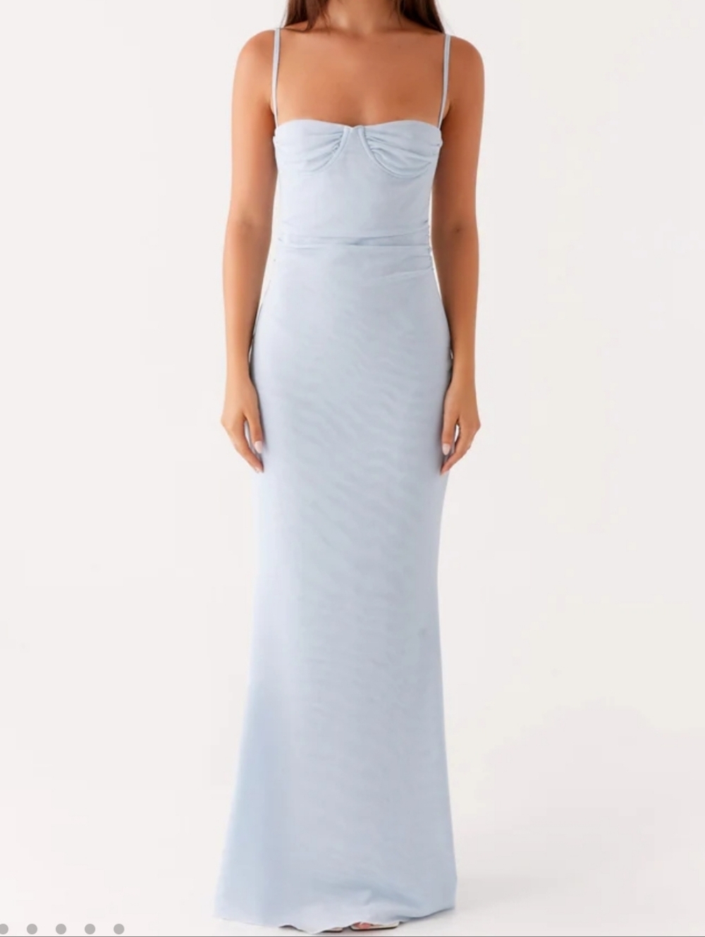 Peppermayo Anna Sophia Light Blue Strappy Maxi Dress Size 2 Nwt.